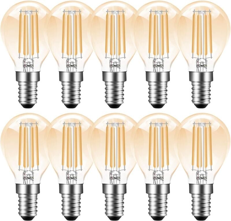 E14 dimmbare LED-Glühbirne, E14 4 W G45 P45 Vintage Edison-Glühbirne, 2700 K Warmweiß, 350 lm, E14 LED-Glühbirne, 35 W G...