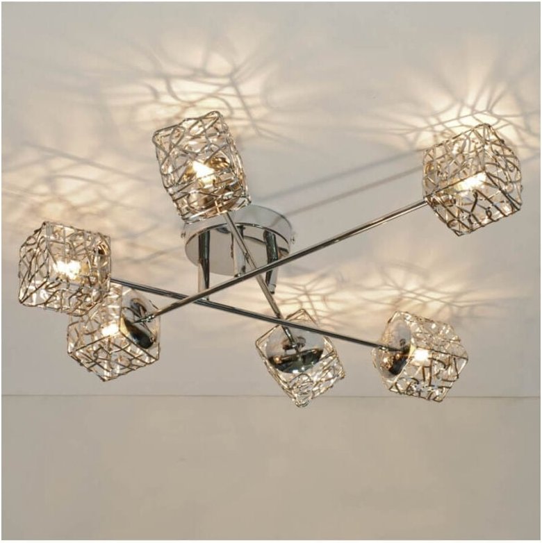 Kosilum - Deckenleuchte - Metall 6 -flammig aphyse