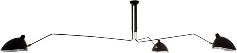 Italux - Davis Industrielle, halbbündige Retro-Deckenleuchte mit 6 Leuchten, E27