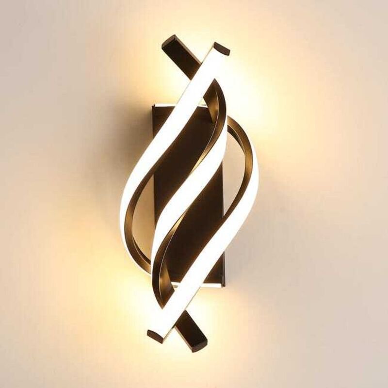 LED Spiral Wandleuchte – Moderne Wandlampe Warmweiß Innen