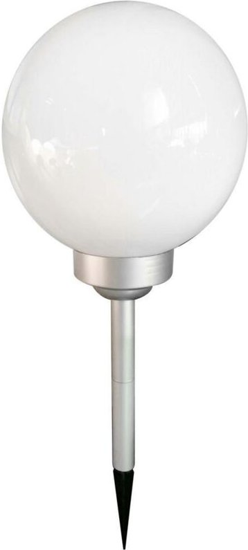 Lampka solarowa plastik+alum. kula 20cm+