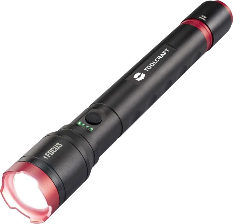 Handlampe verstellbar, Einstellbare Punktgröße, mit Stroboskopmodus, mit USB-Schnittstel - Toolcraft