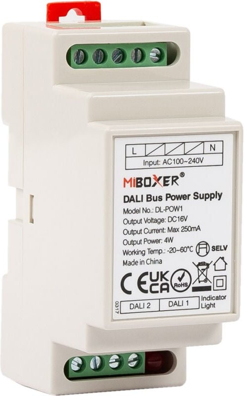 Netzteil bus dali 16V dc 250 mA MiBoxer DL-POW1 4 w