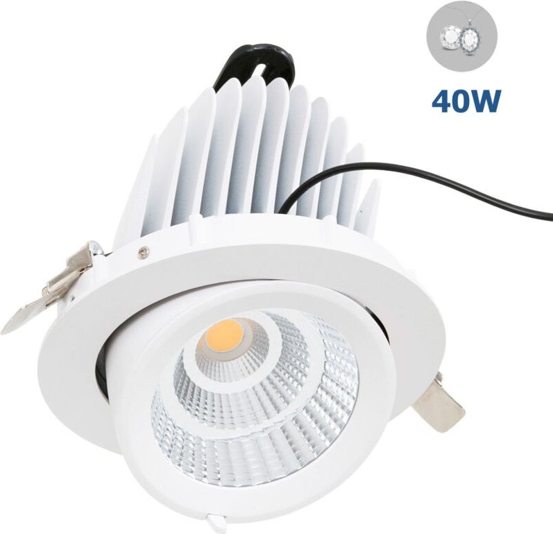 Einbaubarer schwenkbarer LED-Downlight - spezieller Chip für