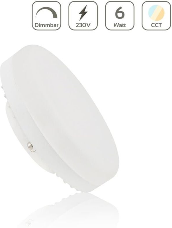LED Lampe GX53 6W 120° 230V CCT Lichtfarbe einstellbar