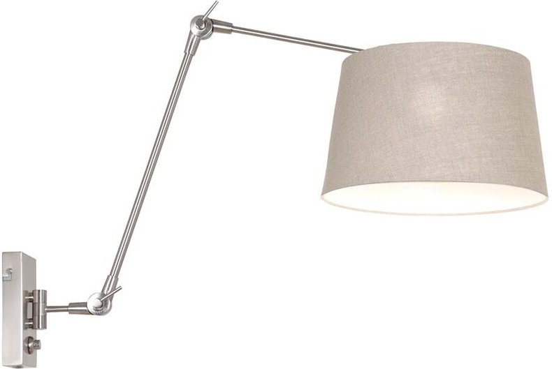 Wandleuchte - Prestige Chic - stahl - metall stoff - - Steinhauer