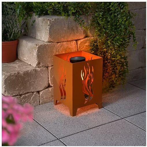 Esotec - Solarleuchte für außen ilamas flackernd Flammenlicht Feuerkorb 102392