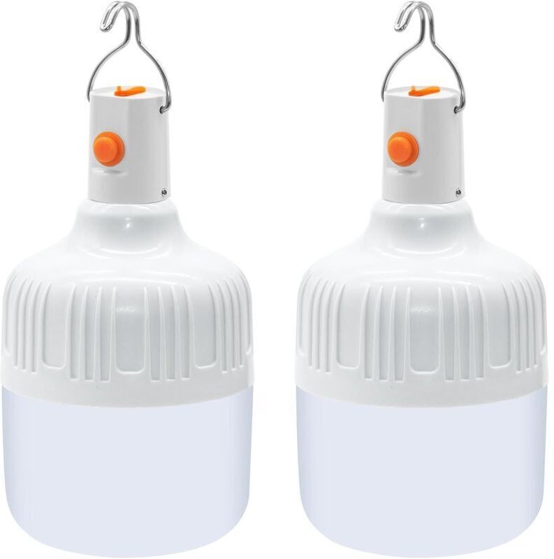 2-teiliges LED-Campinglaternen-Set, leistungsstarke 500 Lumen USB-wiederaufladbare Campinglampe, Outdoor-Leuchte, 3 Hell...