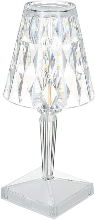 Tischlampe aus Acryl mit Diamanten und Touch-Steuerung, 3 Lichtfarben, einstellbare Helligkeit, Kristall-Nachttischlampe...
