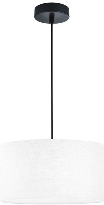 Thumbnail - Fischer&honsel - Hängelampe Esstischleuchte Pendellampe Leinen weiß Wohnzimmerleuchte d 38 cm