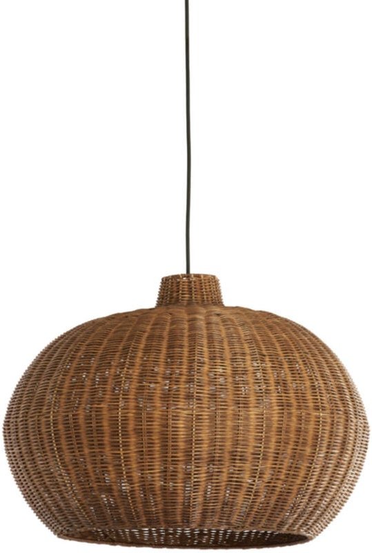 Light & Living - hängeleuchte - Melzor - braun - rattan - Ø 55cm