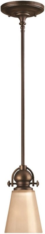 Thumbnail - Elstead - Mayflower - 1 Light Dome Decke Mini Anhänger Olde Bronze, E27