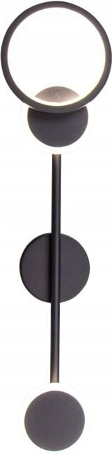 Schwarze LED-Wandleuchte 65 cm