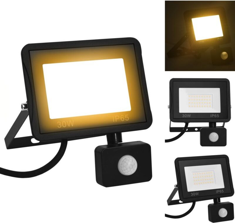 Flutlichter & Spotleuchten - Living LED-Fluter mit Sensor 30 W Warmweiß