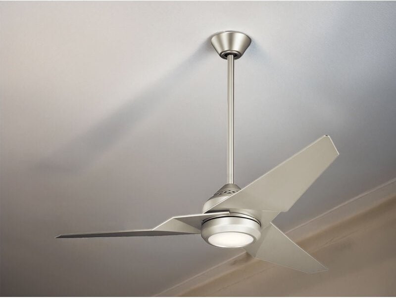 Thumbnail - Meinewunschleuchte - Deckenventilator mit Licht und Fernbedienung, Silber matt, ø 152cm