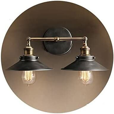 Vintage Doppelwandlampe e27 60w - 63x15x29cm
