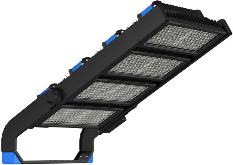 LED-Flutlichtstrahler 1200W Stadium Professional 170lm/W IP66 INVENTRONICS Dimmbar 0-10V Neutrales Weiß 4000K 130x30º136...