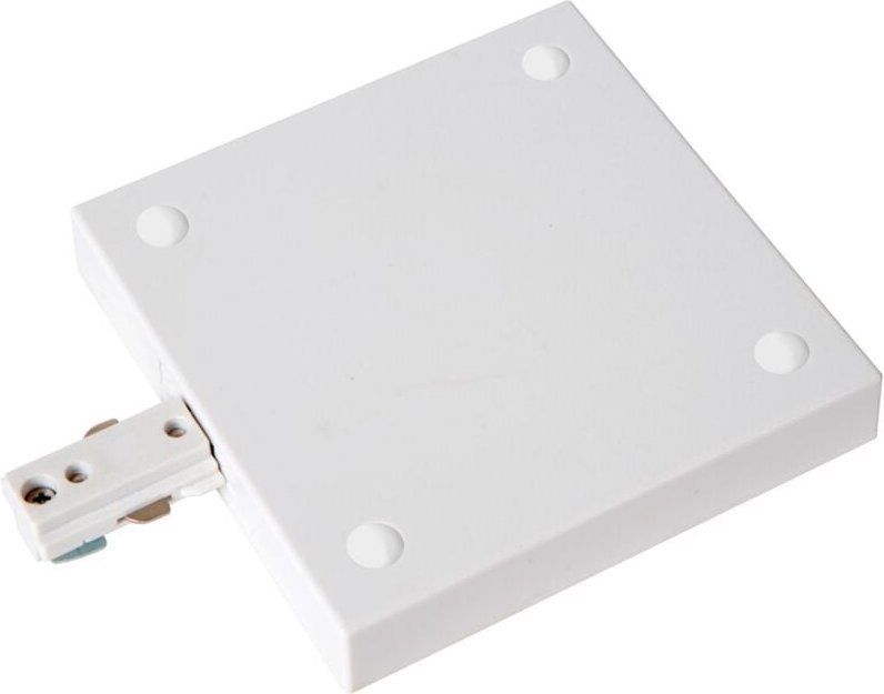 Track Einspeiser - 1-Phasen Stromschiene / Schienensystem - Einzel/Doppelt - Weiß(Verlängerung) - Lucide