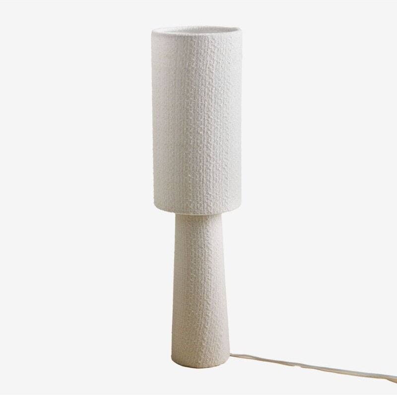 Thumbnail - Tischlampe Bercy aus Stoff und Eisen ↑60 cm - Sklum