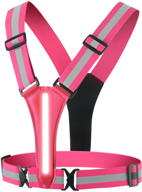 GABRIELLE USB wiederaufladbare Sicherheits-LED, Laufweste mit Sicherheitsanzeige und reflektierendem Gürtel, Laufweste m...