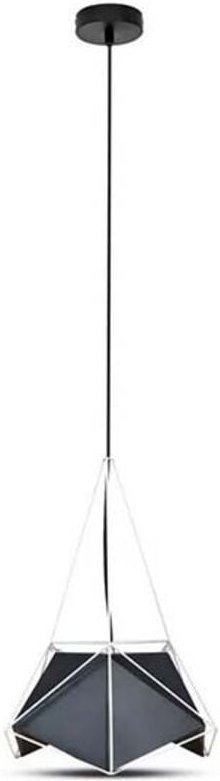 V-TAC Facettenreicher LED-Kronleuchter aus Metall mit E27-Lampenfassung (max. 60 W)