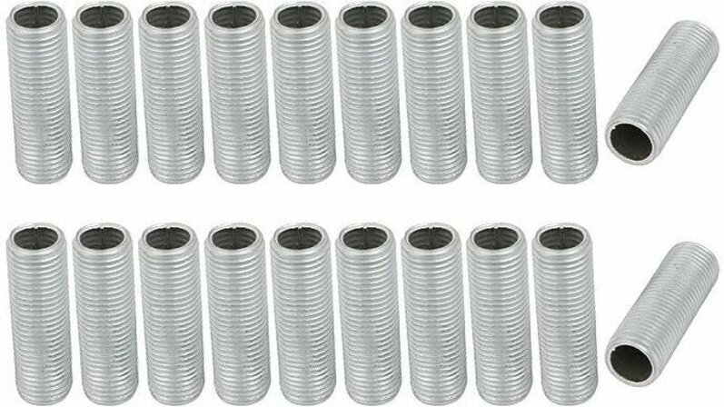 Boquilla para tubo de lámpara, rosca M10, longitud de superficie de 30 mm, varilla roscada hueca para reparación de lumi...