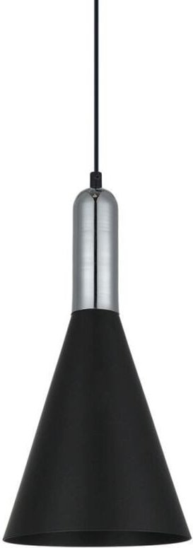 Khaleo - Moderner hängender Anhänger Schwarz 1 Licht, E27 - Italux