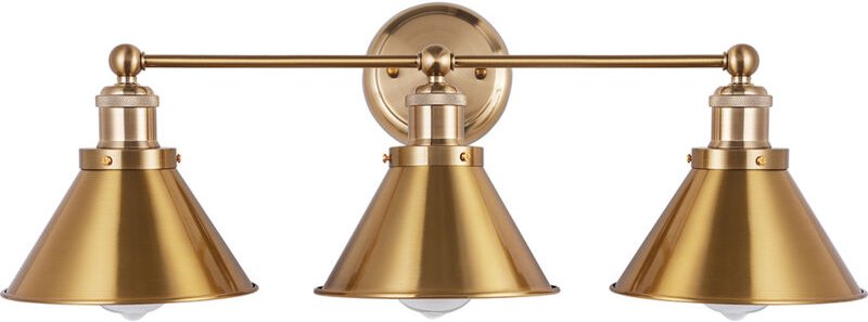 Vintage Goldene Wandleuchte - 3 Lampen - Remir Gold