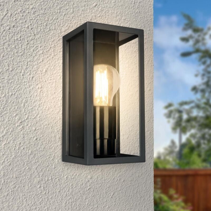 Außen Wandlampe Vintage 1 flammig, Anthrazit, E27 Fassung, IP44