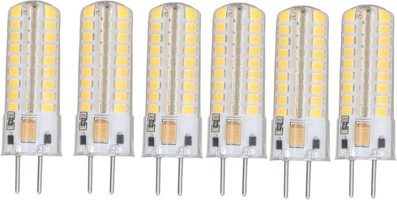 12-V-Maisbirne, 360-Grad-LED-Röhrenbirne für rustikale Pendelleuchten, dimmbare GY6.35-LED-Birne, 7 W, Kronleuchter, Wan...