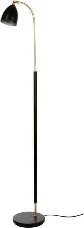 DELUXE Stehleuchte aus Metall und Schwarz / Messing Durchmesser 9,8 cm