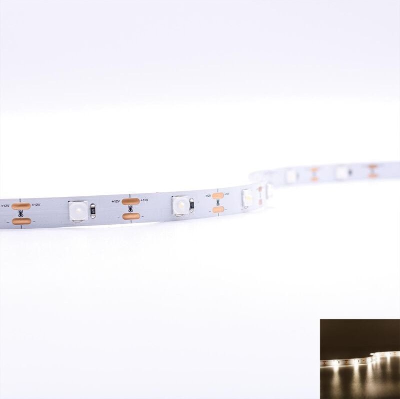 Strip mit Linse 12V LED Streifen 5M 18W/m 28LED/m 10mm - Lichtfarbe: Neutralweiß 4000K - Schutzart: IP20