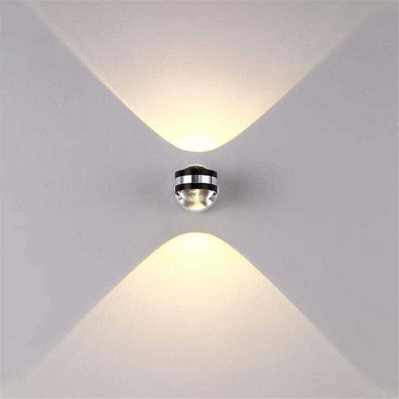 6-W-LED-Wandleuchte für den Innenbereich, moderne, kreative Dekolampe, originelles Design, Aluminiumleuchte für Schlafzi...
