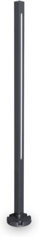Ideal Lux - jedi 80cm led Outdoor Poller Anthrazit, 3000K, IP65, Nicht dimmbar