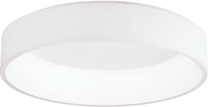 Led Deckenlampe Marghera 1, dimmbare extra-große Deckenleuchte, Deckenbeleuchtung aus Metall und Kunststoff in weiß, run...