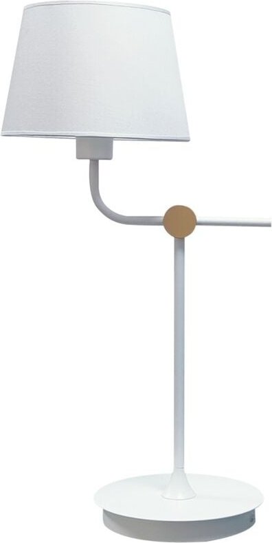 Cristalrecord - Solor Tischleuchte Weiß+Gold 1xE27