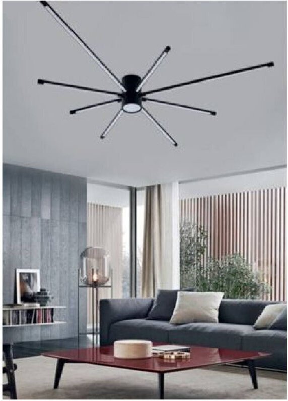 Trade Shop Traesio - Trade Shop - lampe soffitto led 43W plafoniera moder black light 6500K 3000K 4000K PN-27N -