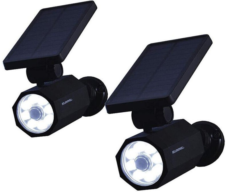 Bionic Spotlight Deluxe LED-Solarstrahler mit 7,6 m Reichweite, Bewegungsmelder, wasserdicht und frostbeständig, für den...