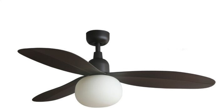 Palma m Ventilator mit Licht für den Außenbereich braun IP44