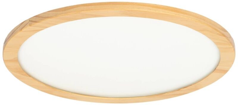 LED Deckenleuchte "Joren" aus Holz dimmbar mit Fernbedienung für Wohnzimmer & Esszimmer von Lucande