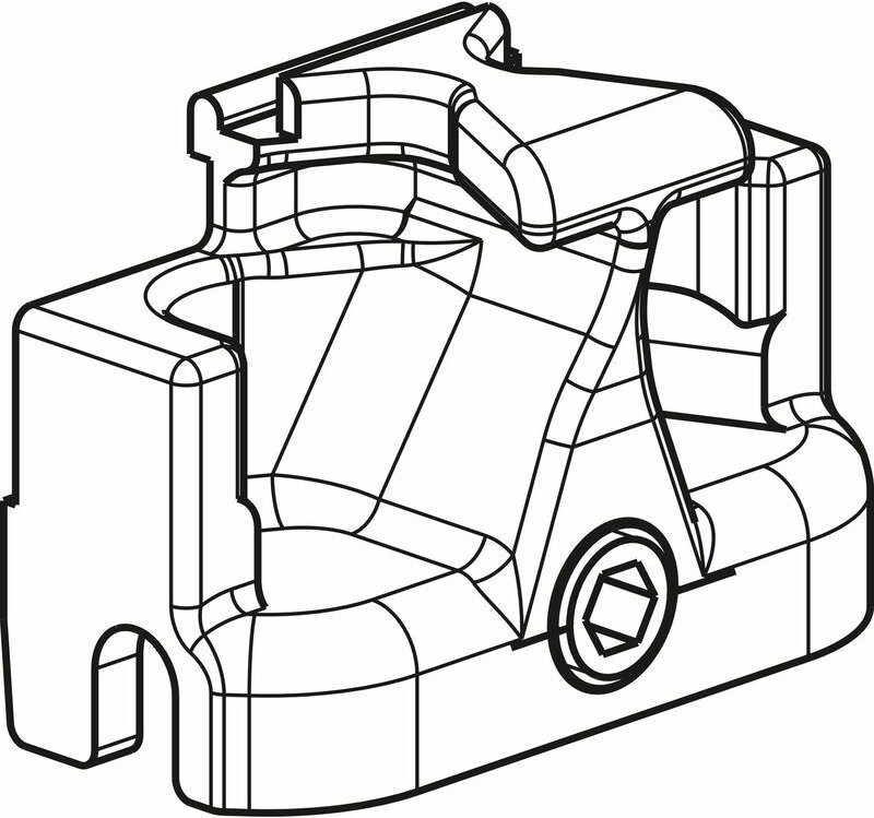 GU-966/150 Steuerteil, Zinkdruckguss silberfärbig