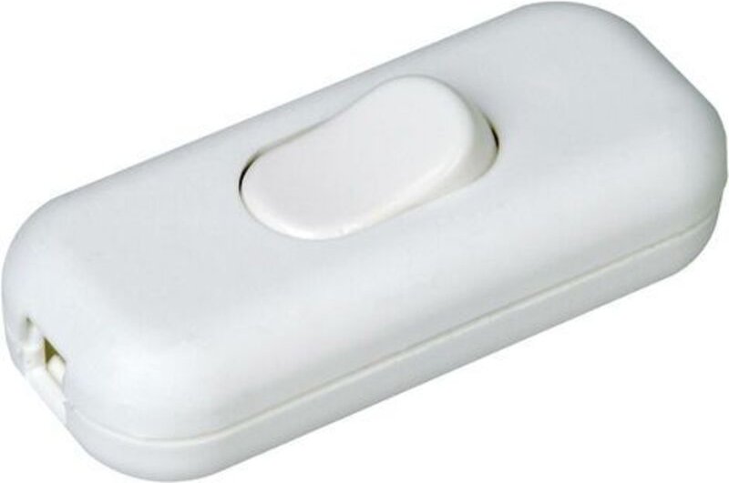 Kopp - 191317000 Schnurschalter mit Zugentlastung Weiß 1 x Aus/Ein 2 a 1 St.