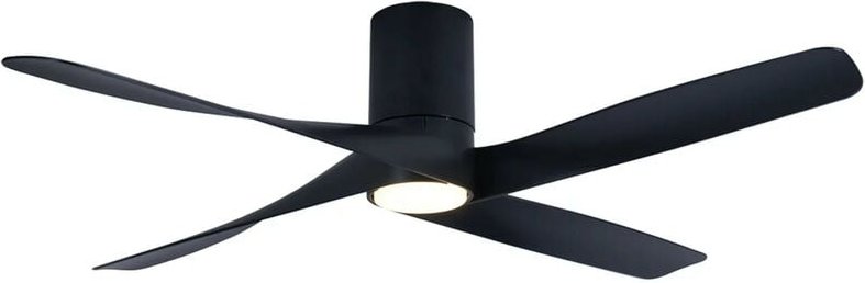 Energiespar Deckenventilator Riviera Schwarz mit led