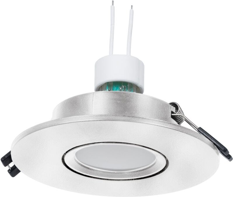 Einbaustrahler-Set Ø110mm (silber) + Glühbirne GU10 5,4W +