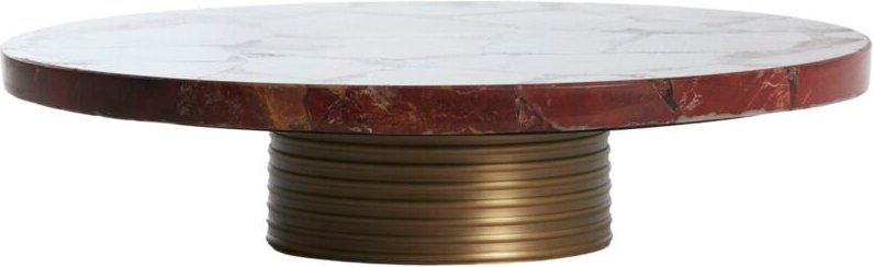 Skala auf Fuß belo rot Achat mit Antikbronze – - Light&living