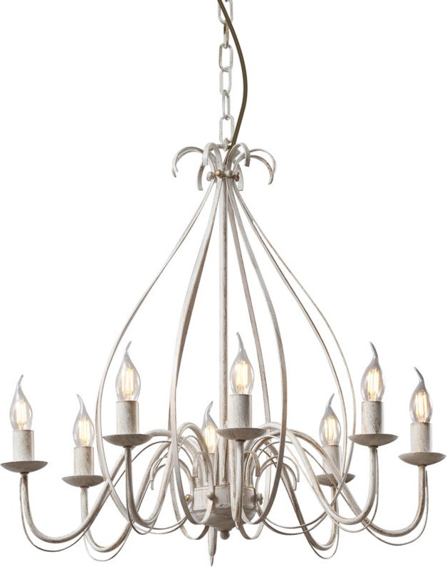 Klassischer Kronleuchter Creme 8-flammig - Giuseppe