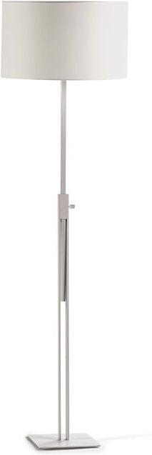 Stehleuchte 25X25X100/200 Weißmetall ohne Lampenschirm