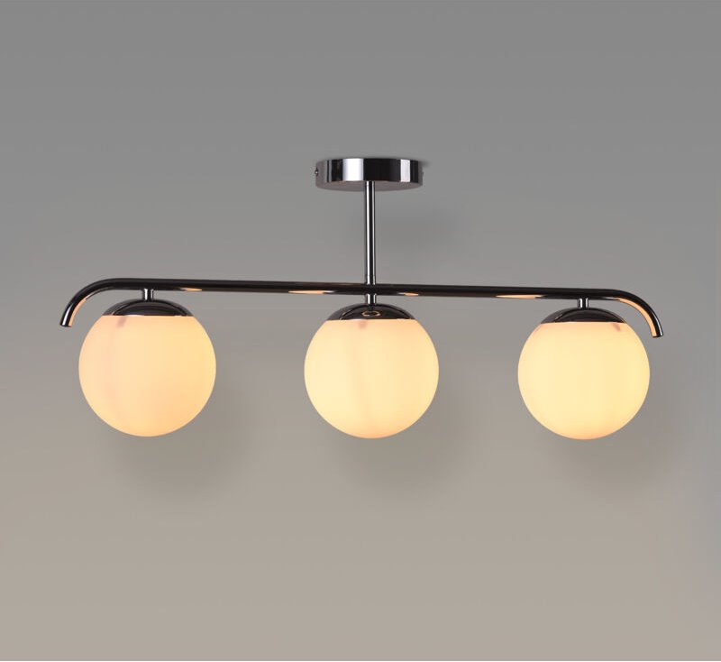 Thumbnail - Dreifach Opalglaskugel Deckenleuchte „Talí“ - 3 x E27