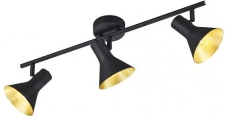 Deckenleuchte 3 Strahler E14 Nina Black and Gold Trio Lighting