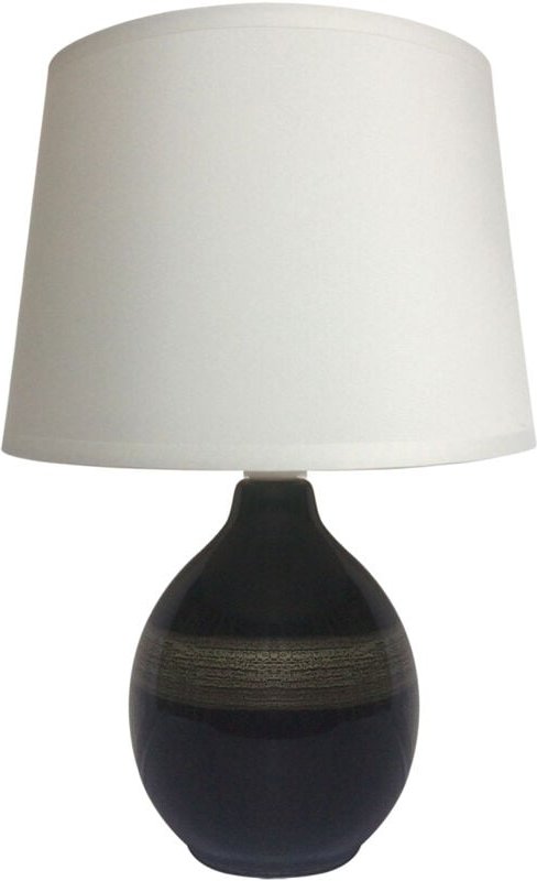 ROMA E14 schwarze Tisch-Nachtlampe